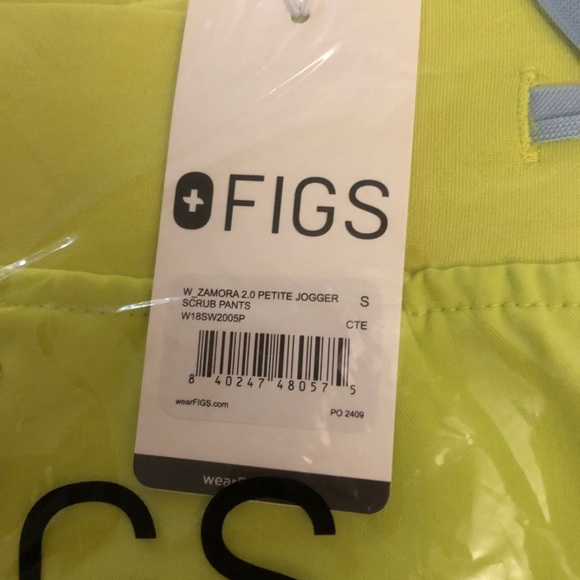 Figs Citrine Citrus Small Slim Catarina & Small Petite Joggers. - Picture 4 of 6